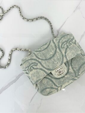 Chanel Denim Timeless Small Flap Chain Bag